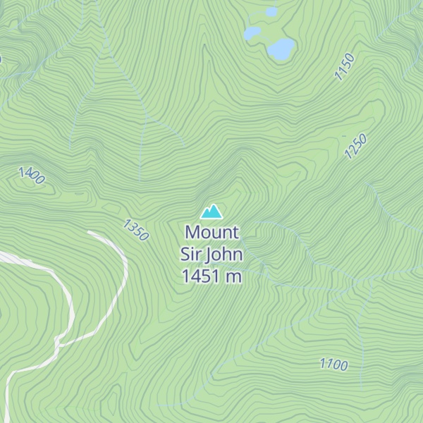 Map of Mount Sir John