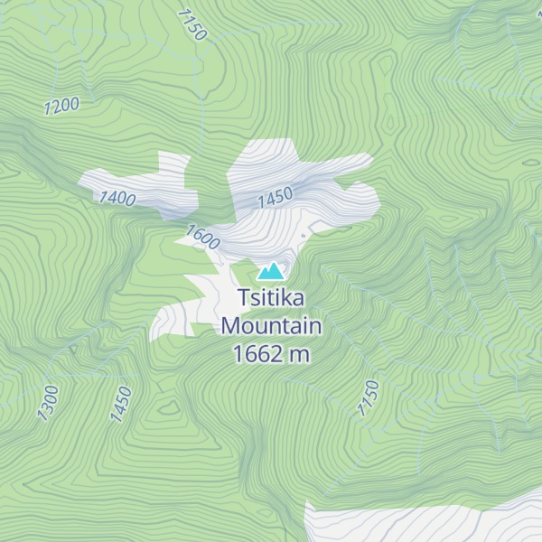 Map of Tsitika Mountain