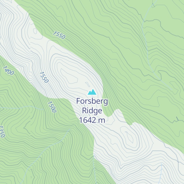 Map of Forsberg Ridge