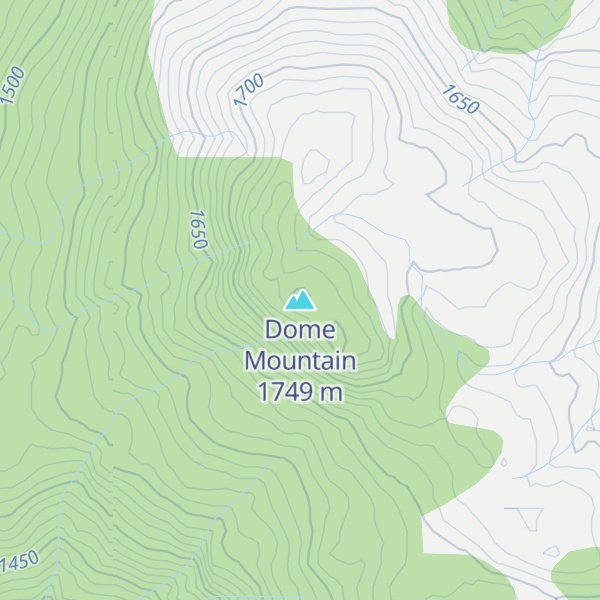 Map of Dome Mountain