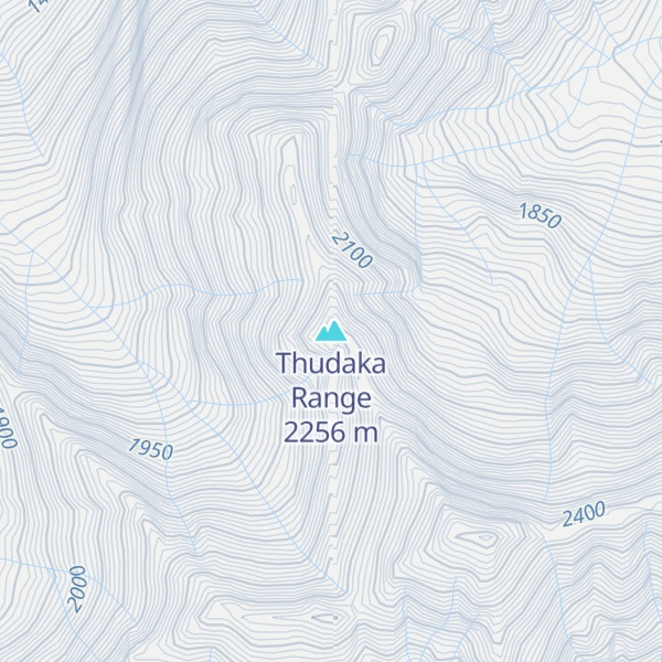 Map of Thudaka Range