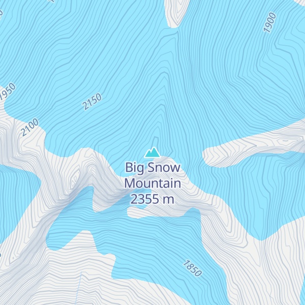 Map of Big Snow Mountain