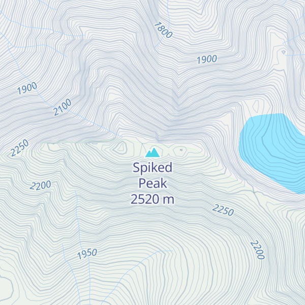 Map of Spiked Peak
