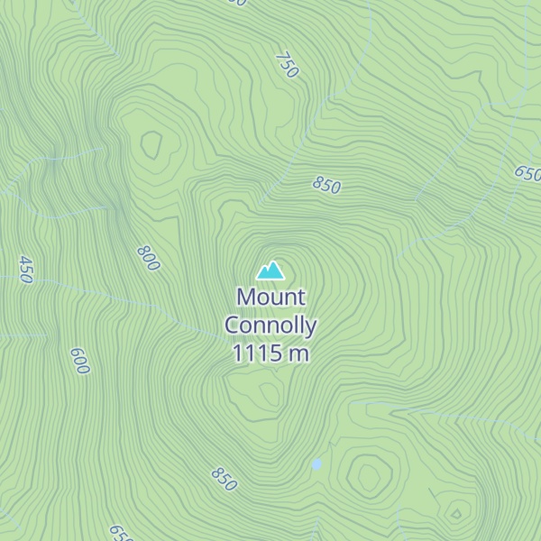 Map of Mount Connolly