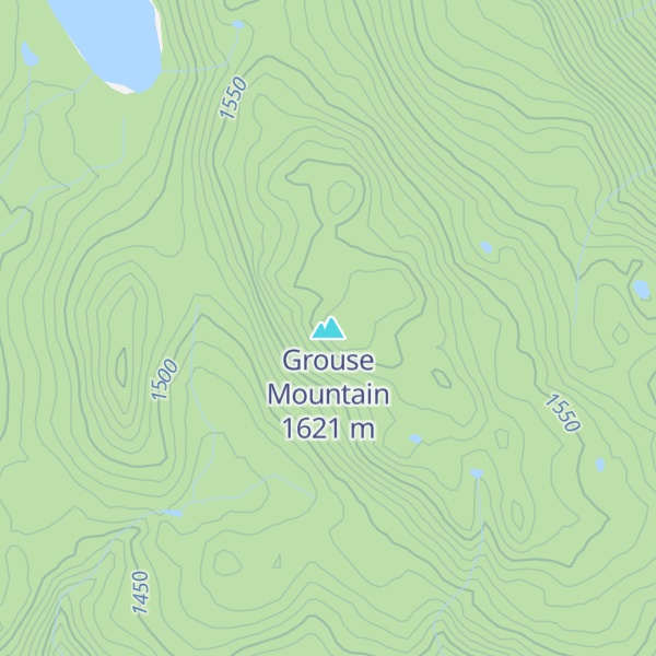 Map of Grouse Mountain