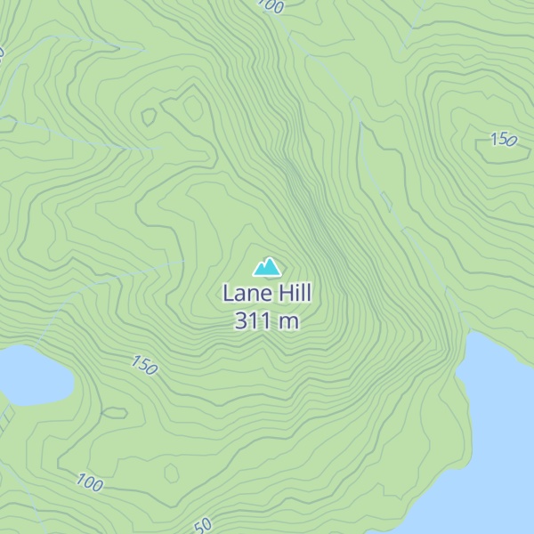 Map of Lane Hill