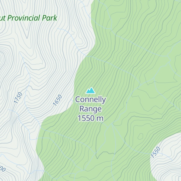 Map of Connelly Range