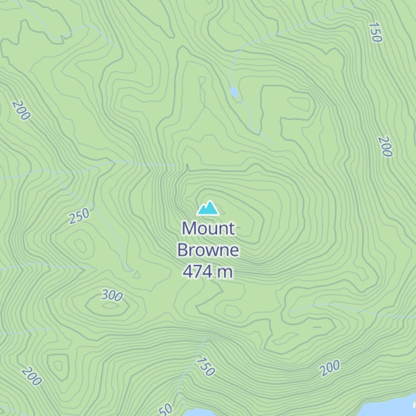 Map of Mount Browne