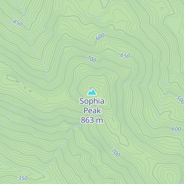 Map of Sophia Peak