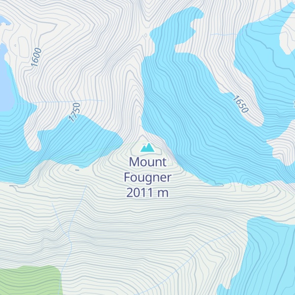 Map of Mount Fougner