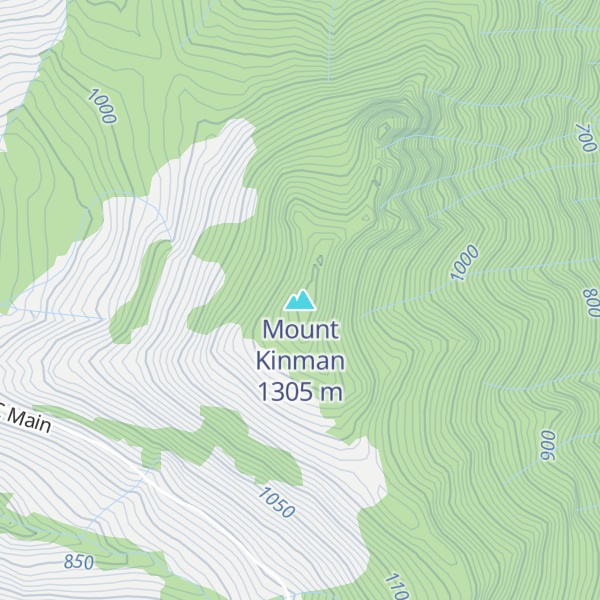 Map of Mount Kinman