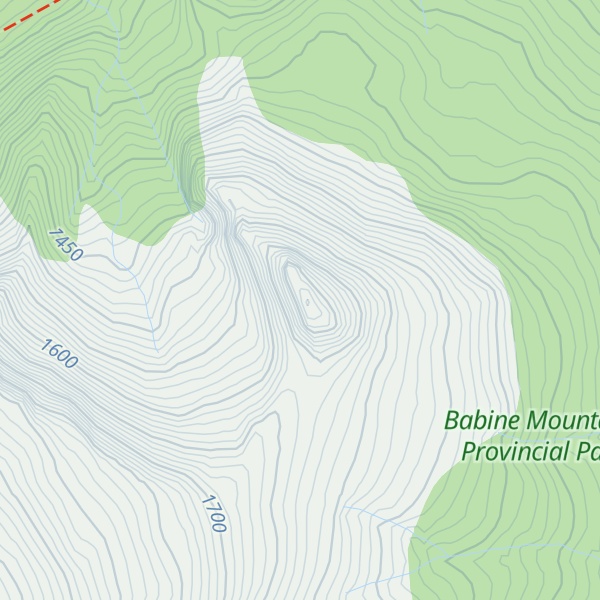 Map of Haystack Mountain