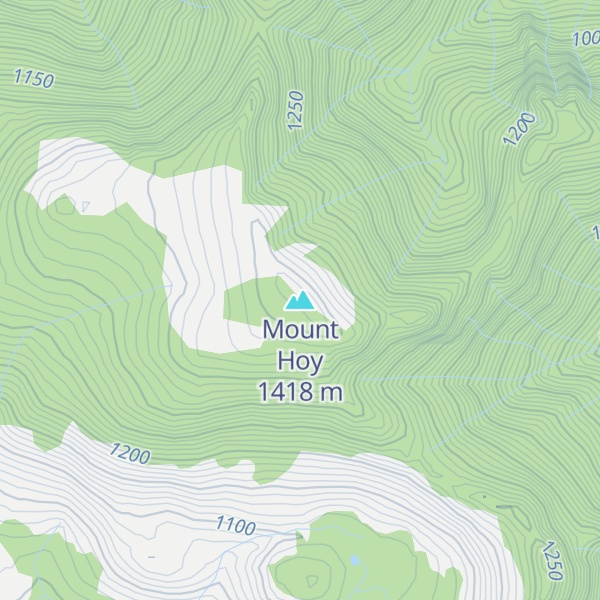 Map of Mount Hoy