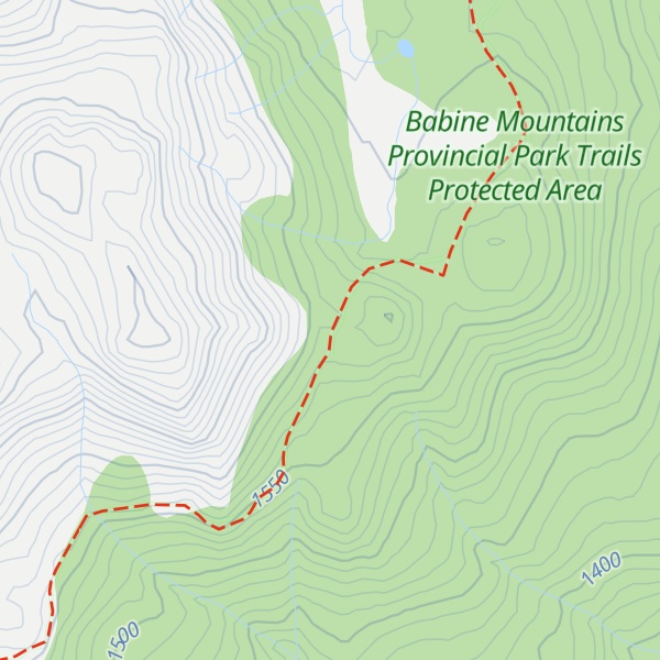 Map of Smithers Snowmobile Association Main Cabin