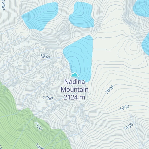 Map of Nadina Mountain