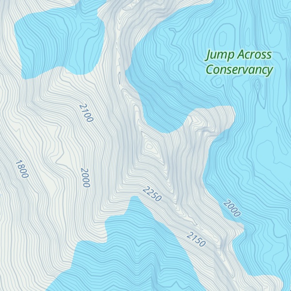 Map of Mount Saunders