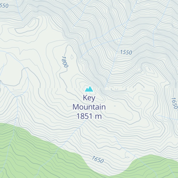 Map of Key Mountain