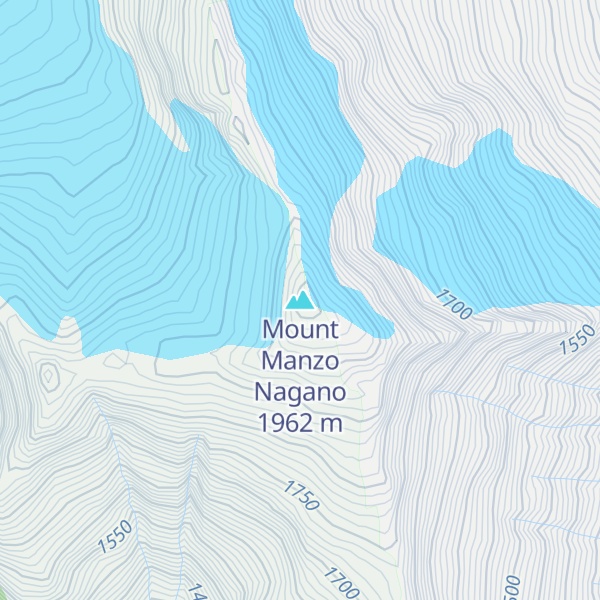 Map of Mount Manzo Nagano