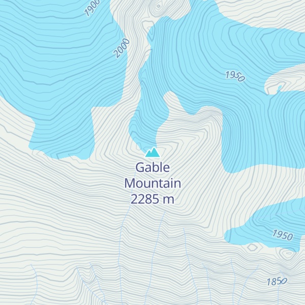 Map of Gable Mountain