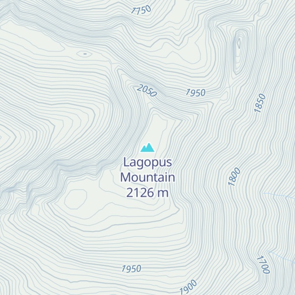 Map of Lagopus Mountain