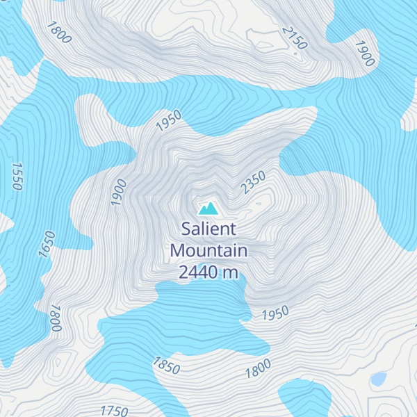 Map of Salient Mountain