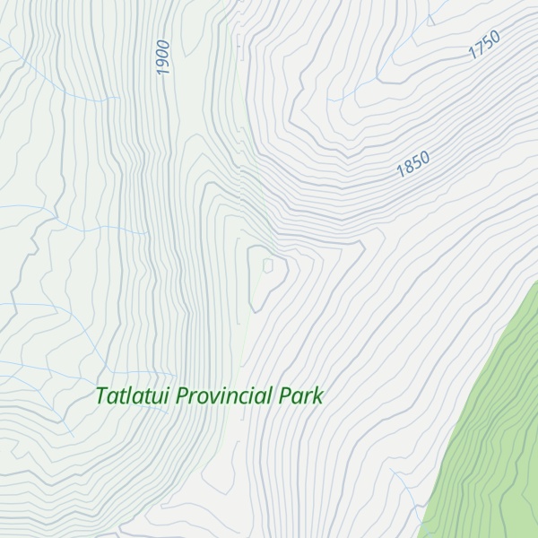 Map of Thomas Peak