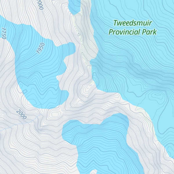 Map of George Peak