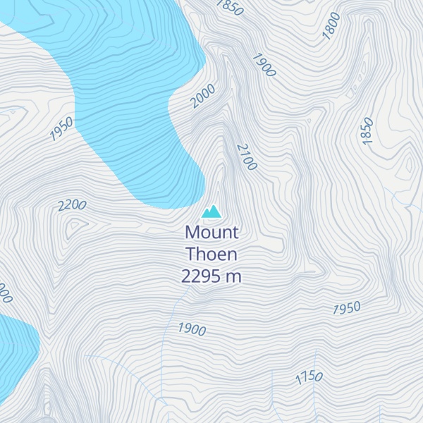 Map of Mount Thoen