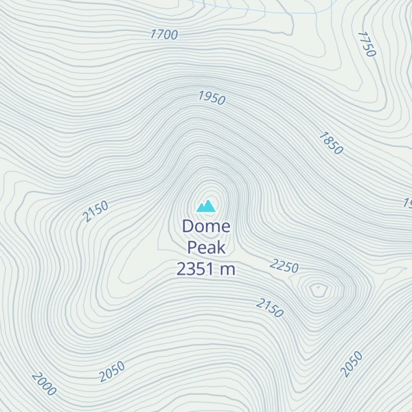 Map of Dome Peak