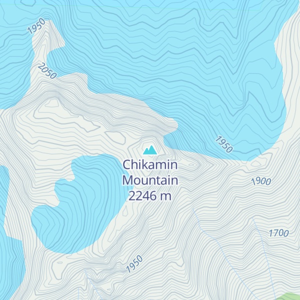 Map of Chikamin Mountain