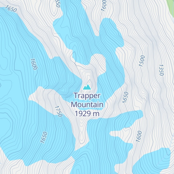Map of Trapper Mountain