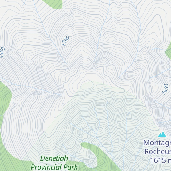 Map of Terminus Mountain