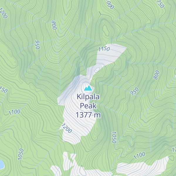 Map of Kilpala Peak