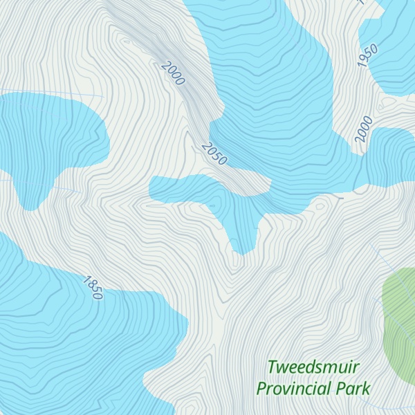 Map of Mount Musclow