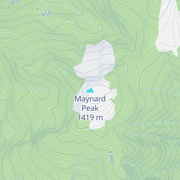 Map of Maynard Peak