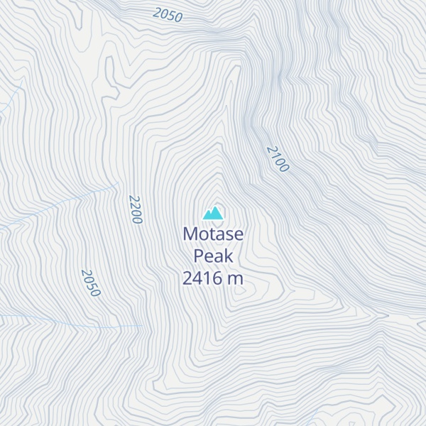Map of Motase Peak