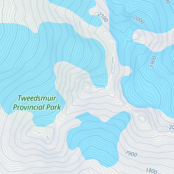 Map of Smaby Peak