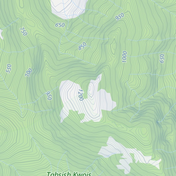 Map of Kwois Peak