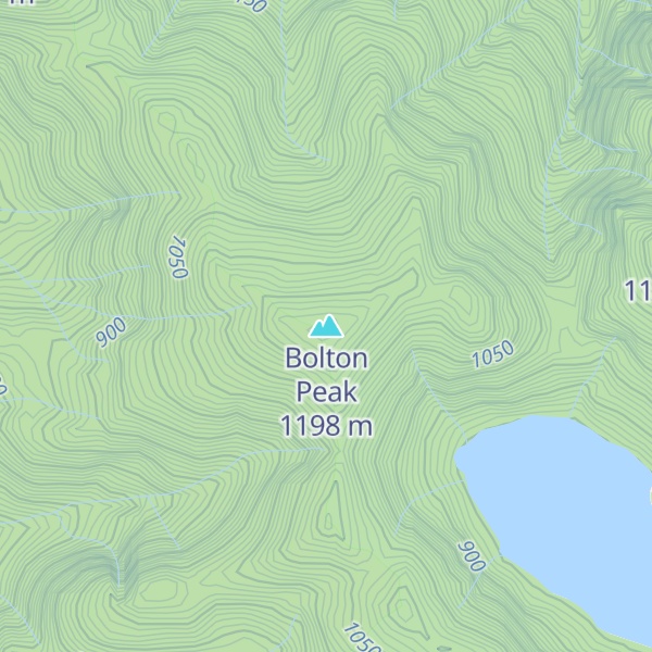 Map of Bolton Peak