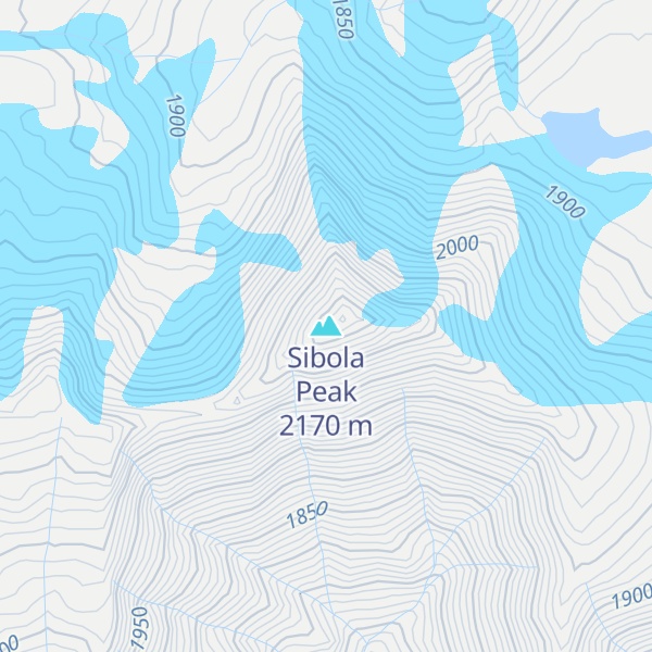Map of Sibola Peak
