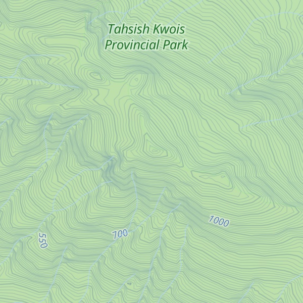Map of Garibaldi Peaks