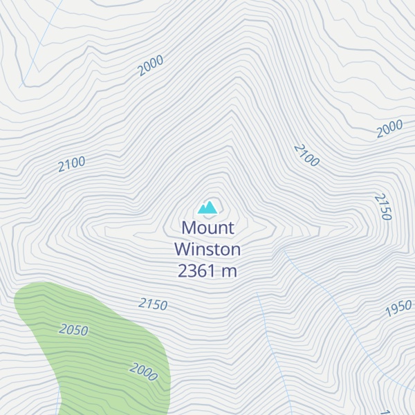 Map of Mount Winston