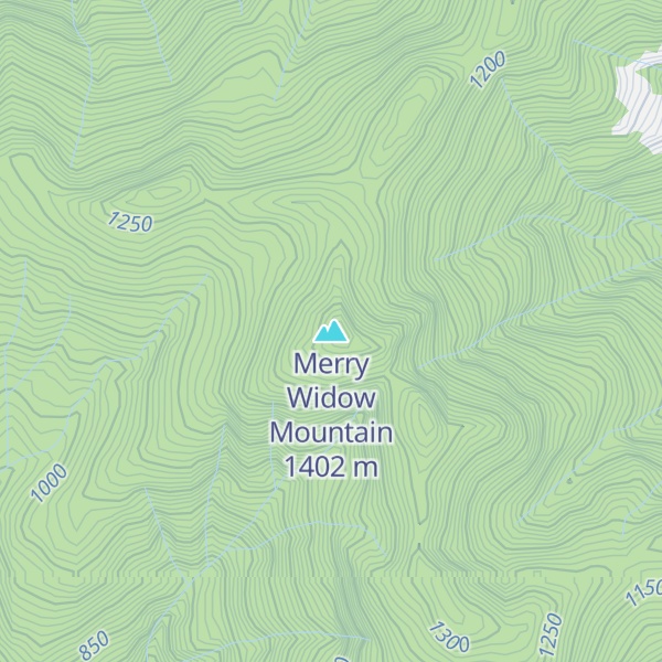 Map of Merry Widow Mountain