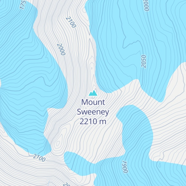 Map of Mount Sweeney
