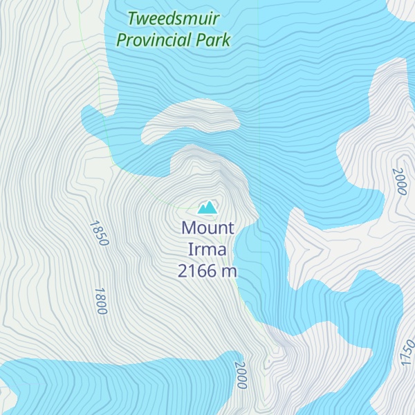 Map of Mount Irma