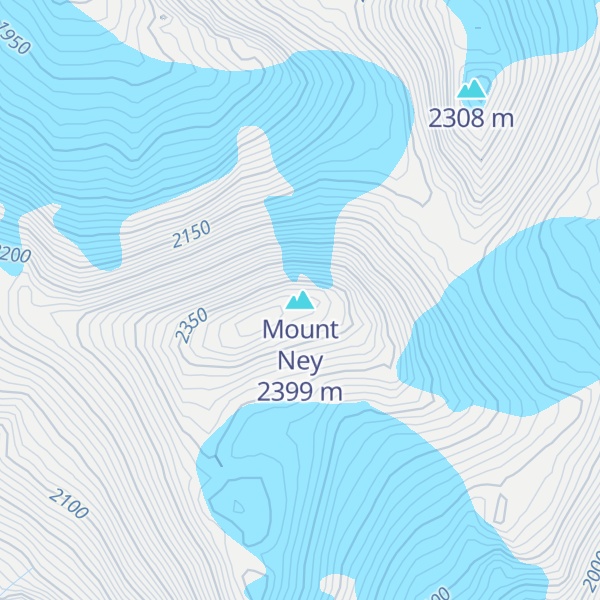 Map of Mount Ney