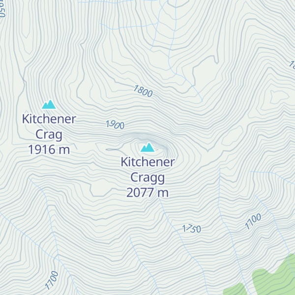 Map of Kitchener Cragg