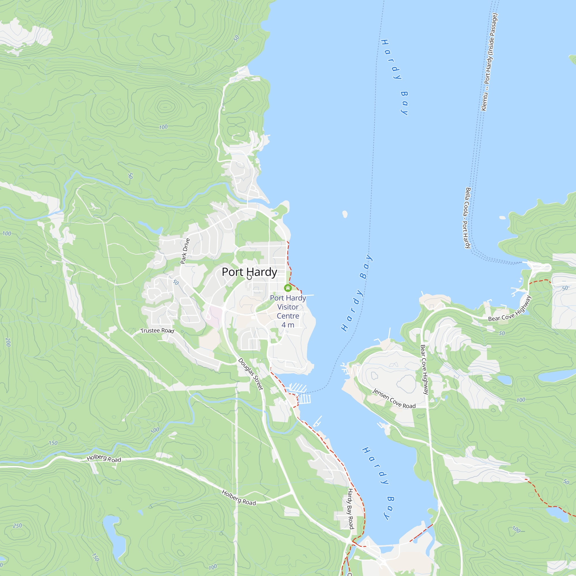 Port Hardy Visitor Centre map