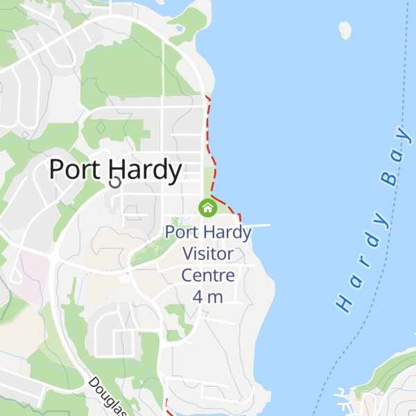 Map of Port Hardy Visitor Centre