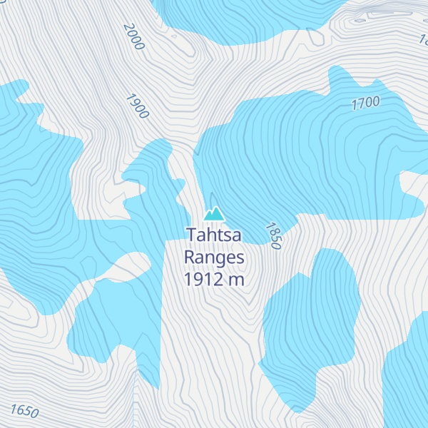 Map of Tahtsa Ranges